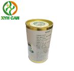 Tin Cans for Milk Powder ROHS Certification CMYK Printing PMS Printing Round Powder Empty Cans with Customized Sizes
