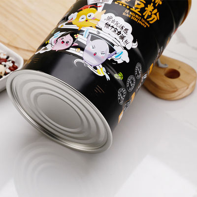 Glossy Lamination 0.19mm Tinplate Round Tin Container SGS For Powder