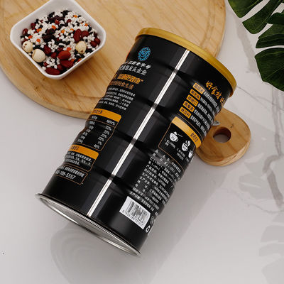 Glossy Lamination 0.19mm Tinplate Round Tin Container SGS For Powder